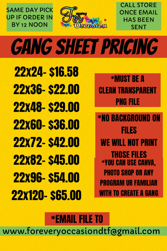 Upload Your Premade DTF Gang Sheet