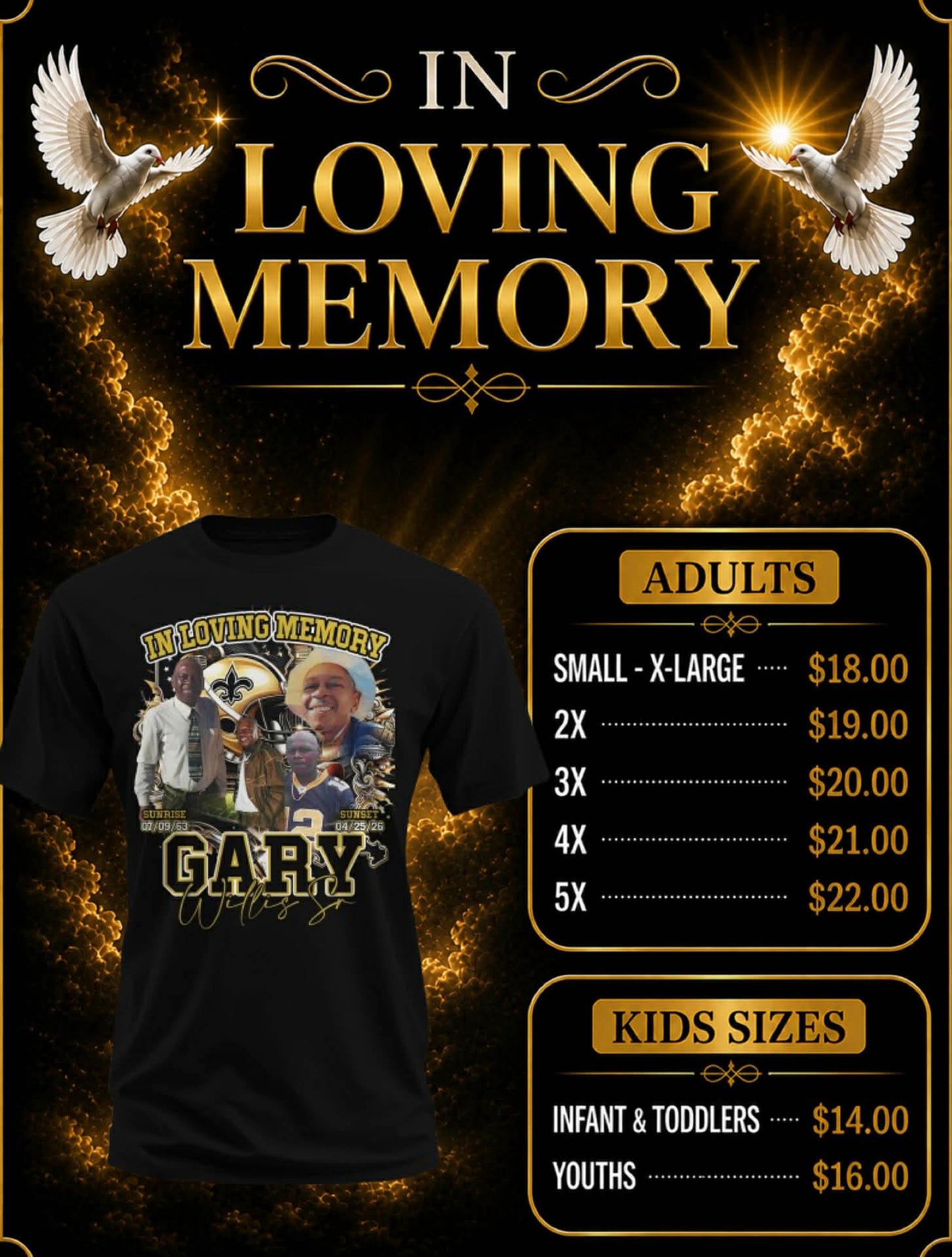 In Loving Memory of Gary Willis Sr.