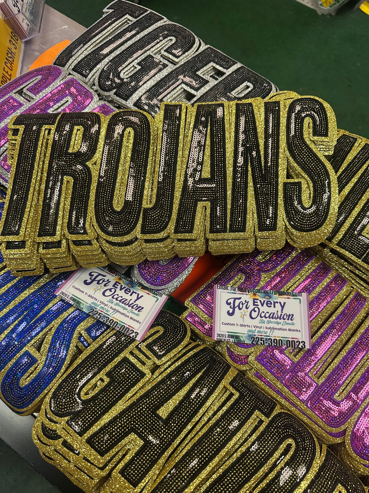 Trojan Sequin Patch