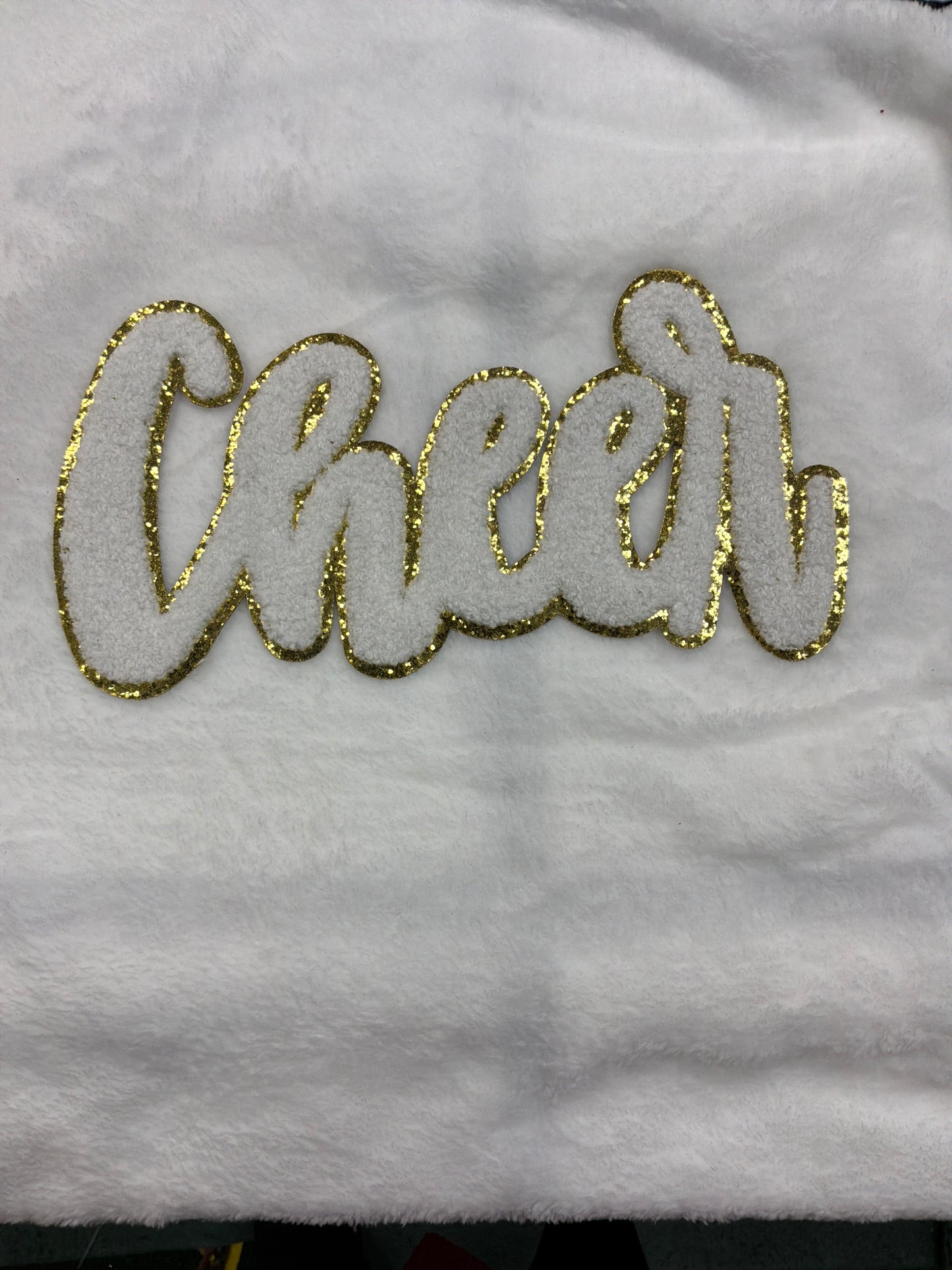 White Cheer Patch