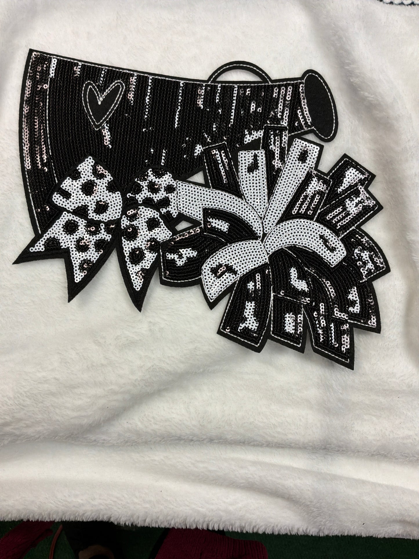 Black Cheer patch