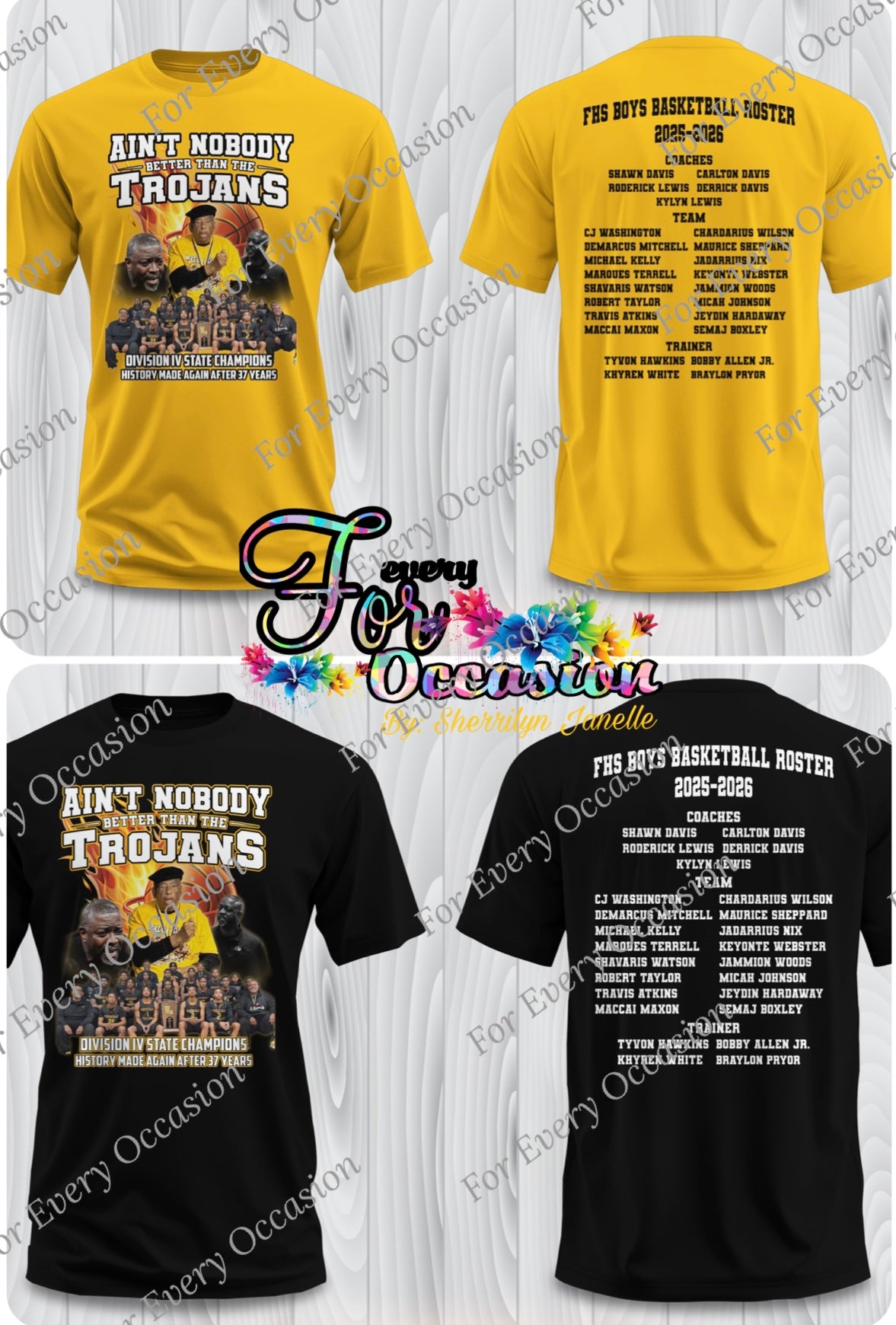 Ferriday Championship -COACH CADE - (FRONT & BACK)