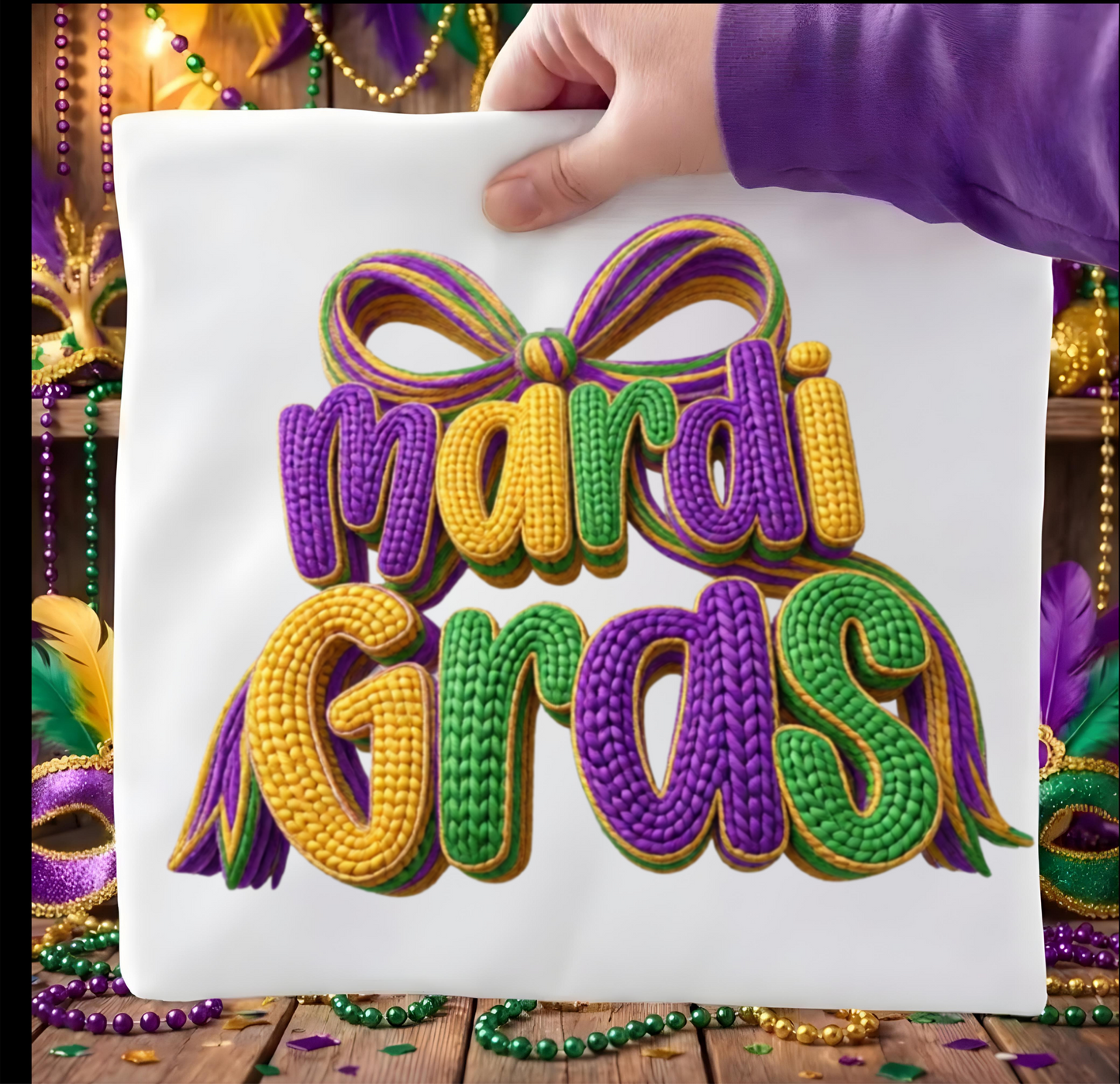 Mardi Gras DTF shirt