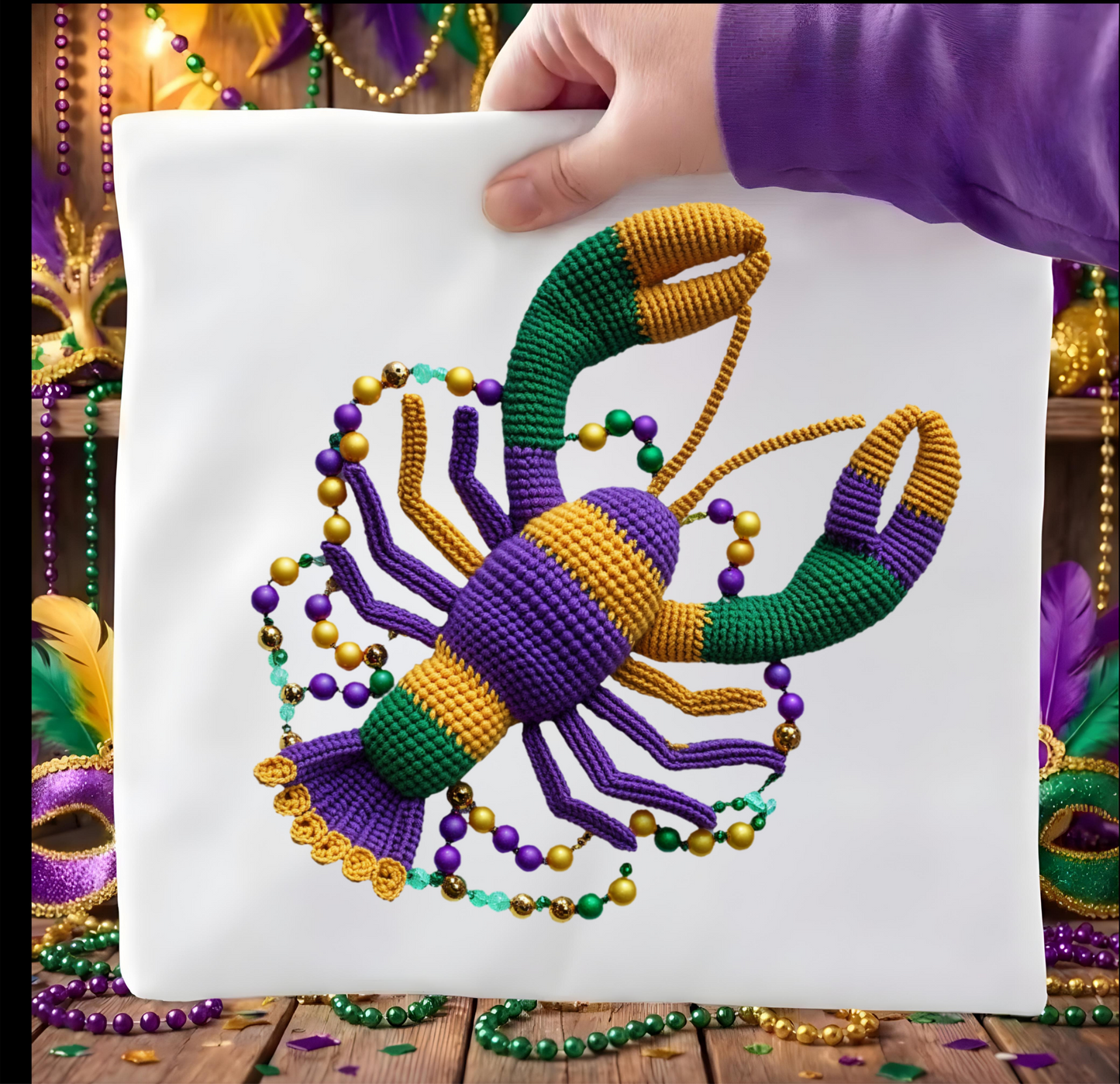 (Copy) Crawfish Mardi Gras DTF shirt