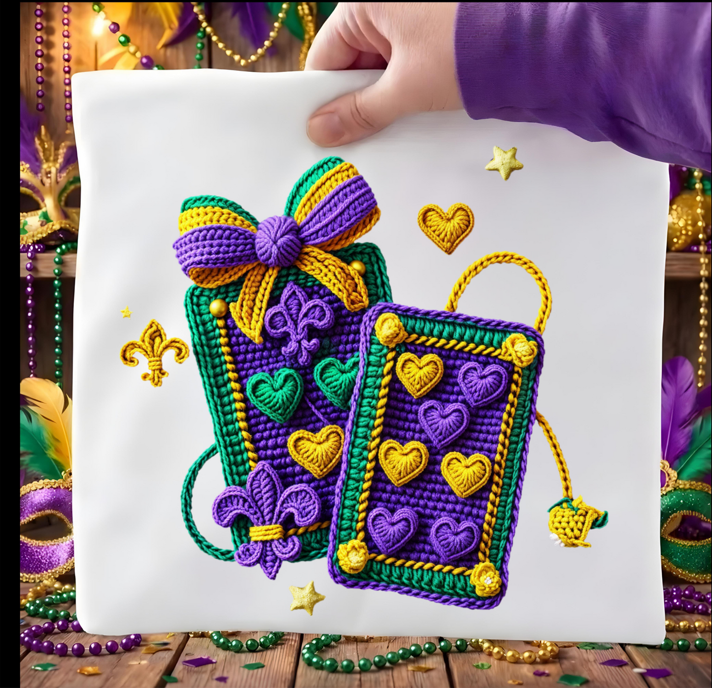 Mardi Gras DTF shirt