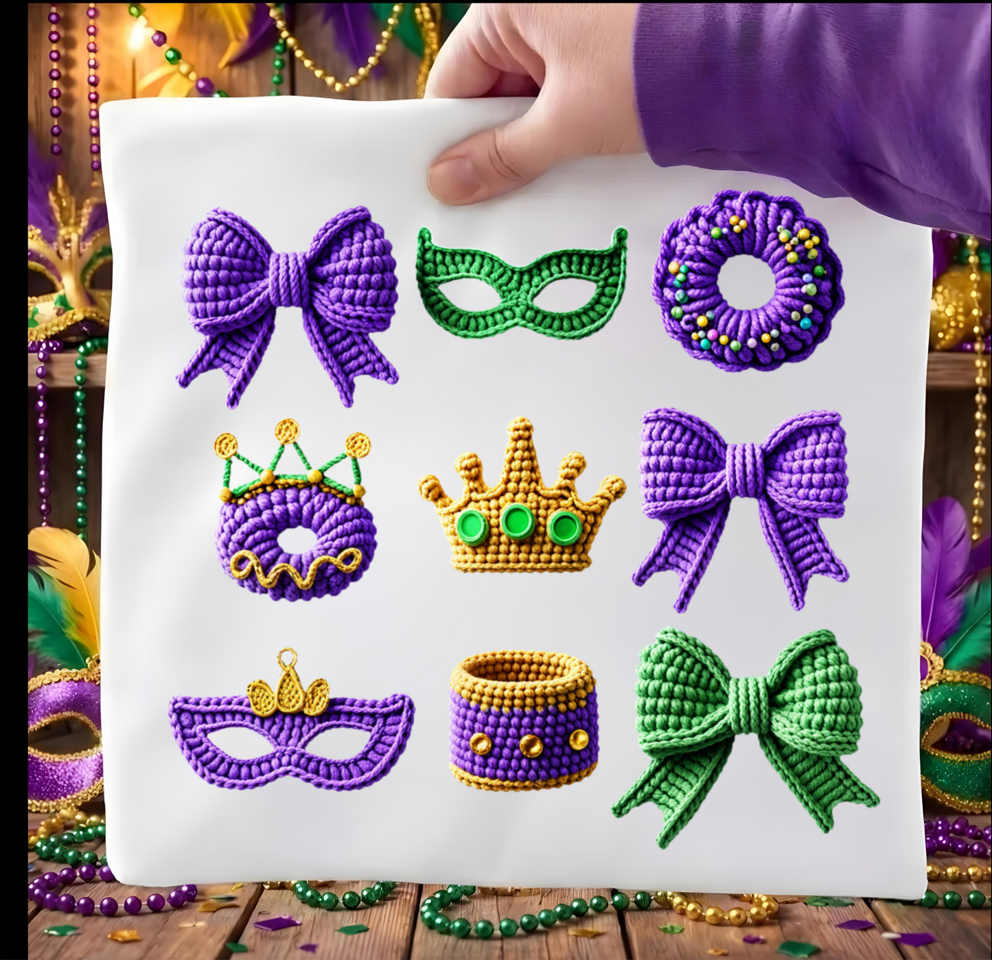 Mardi Gras DTF shirt