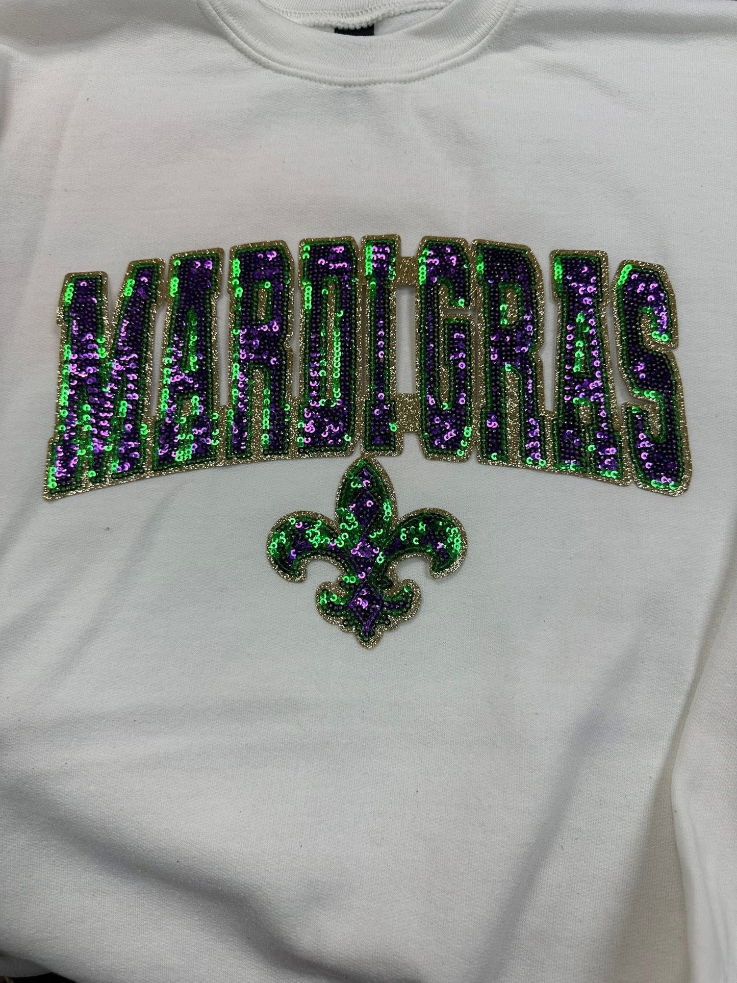 Mardi Gras Sequin Patch