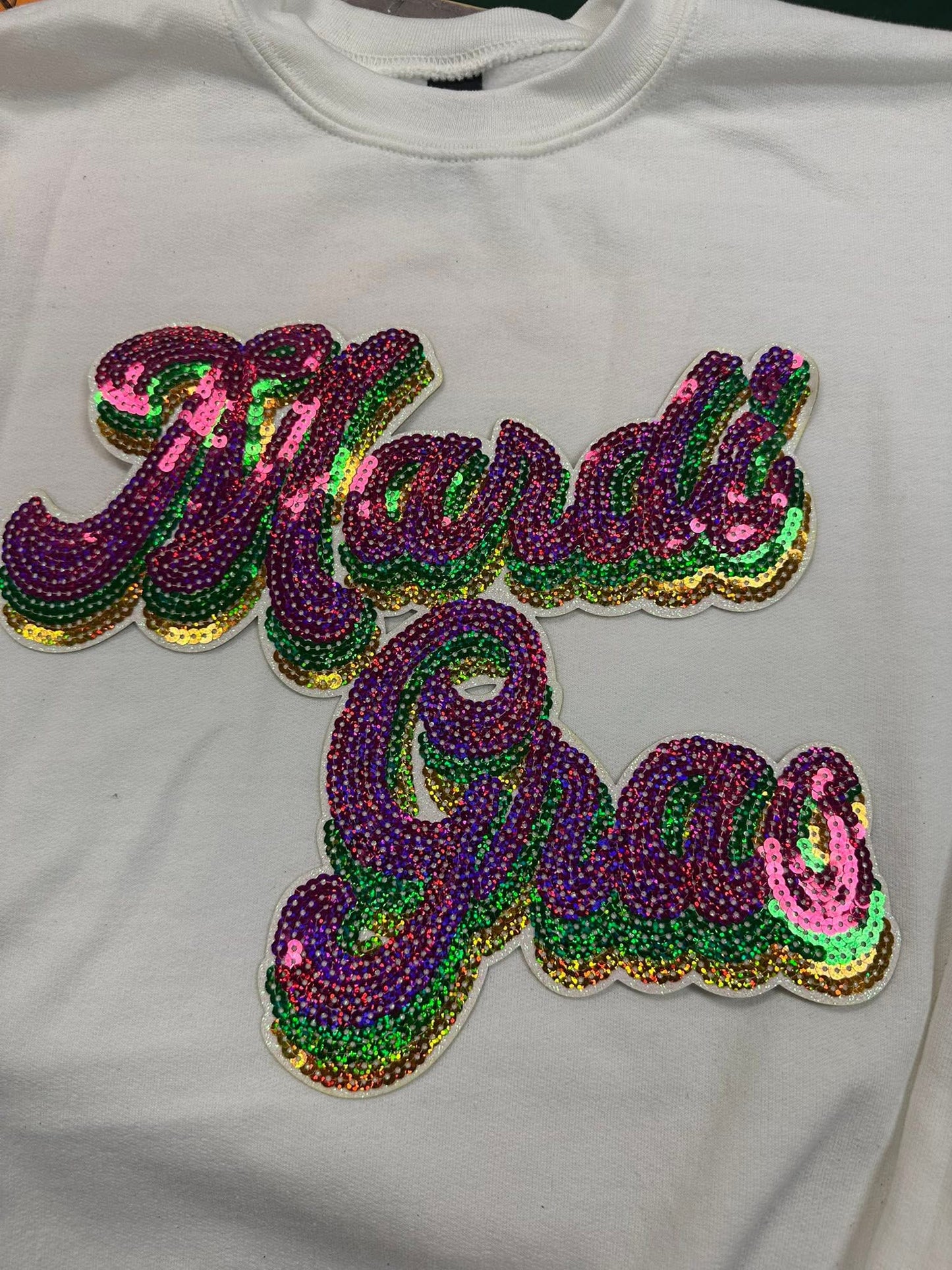 Mardi Gras Sequin Patch