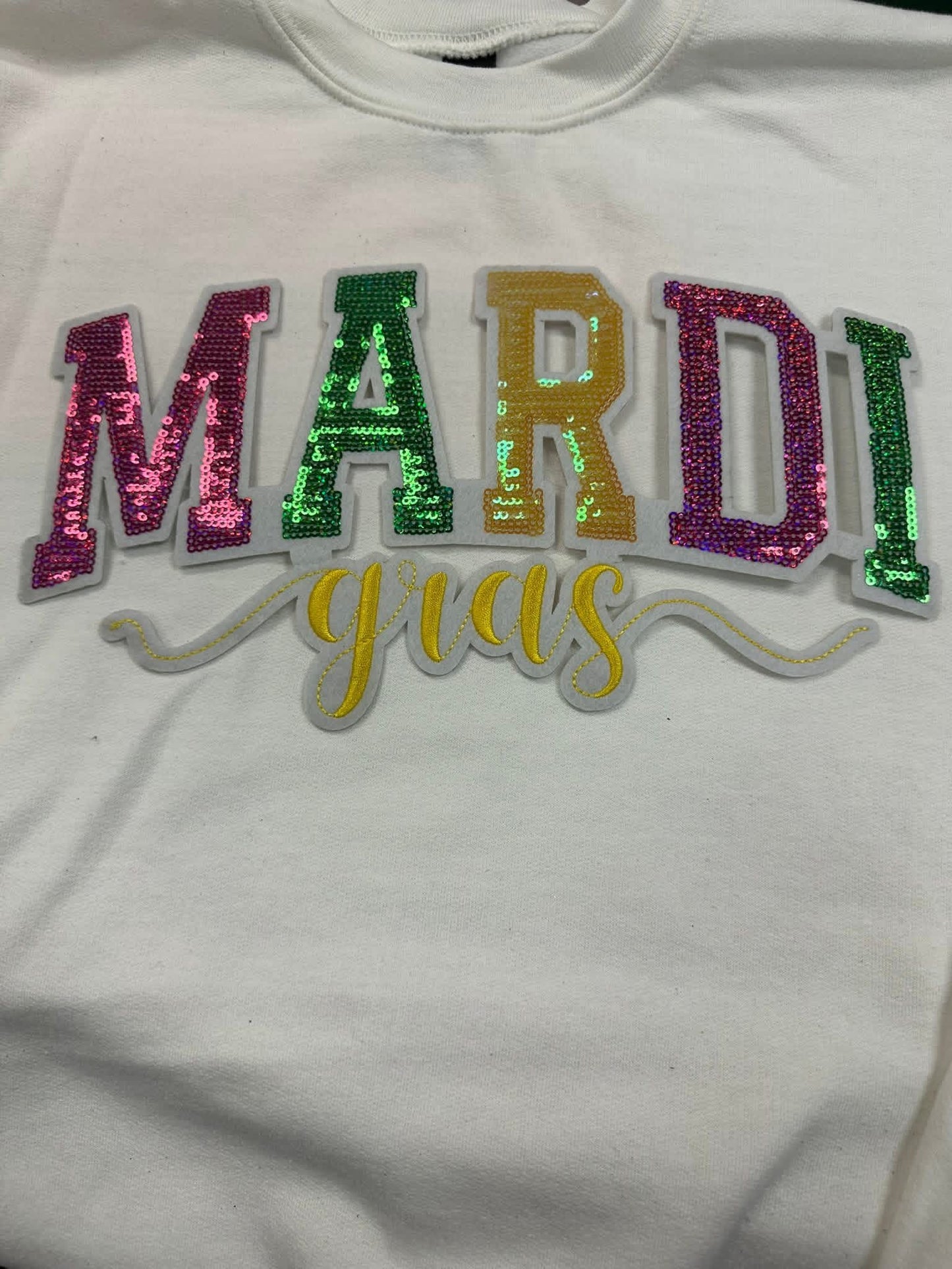 Mardi Gras Sequin Patch