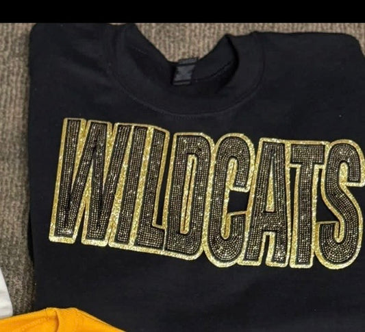 St. James Wildcats Sequin Patch Sweatshirt