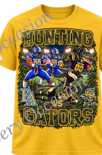Hunting Gators - Camo writing