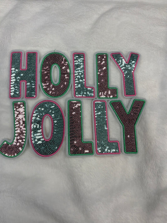 Holly Jolly (pink & blue)