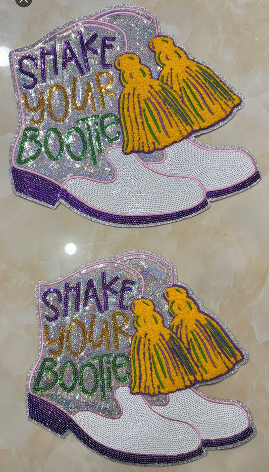 Shake your Bootie Patch (sequin bottom) FITS Youth sizes  thru Adult sizes