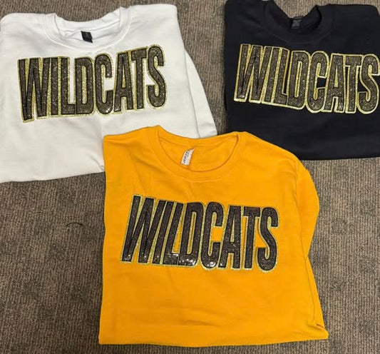 St. James Wildcats Sequin Patch Sweatshirt
