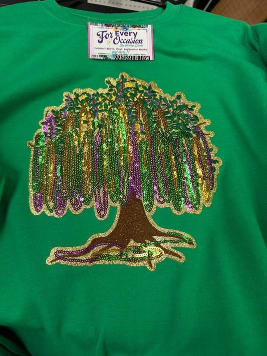 Mardi Gras Sequin Tree Patch