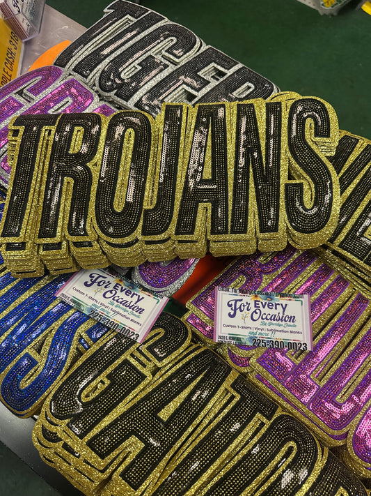 Trojan Sequin Patch