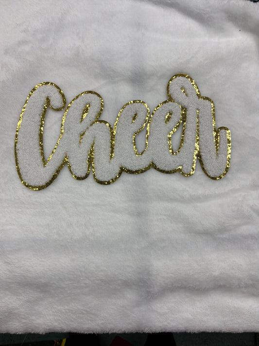 White Cheer Patch