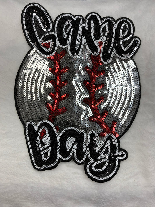 Sequin Game day Baseball