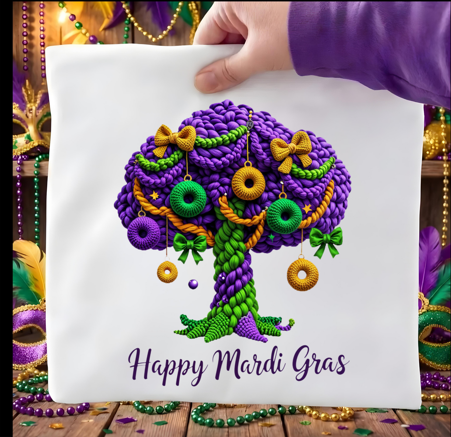 Mardi Gras Tree DTF shirt