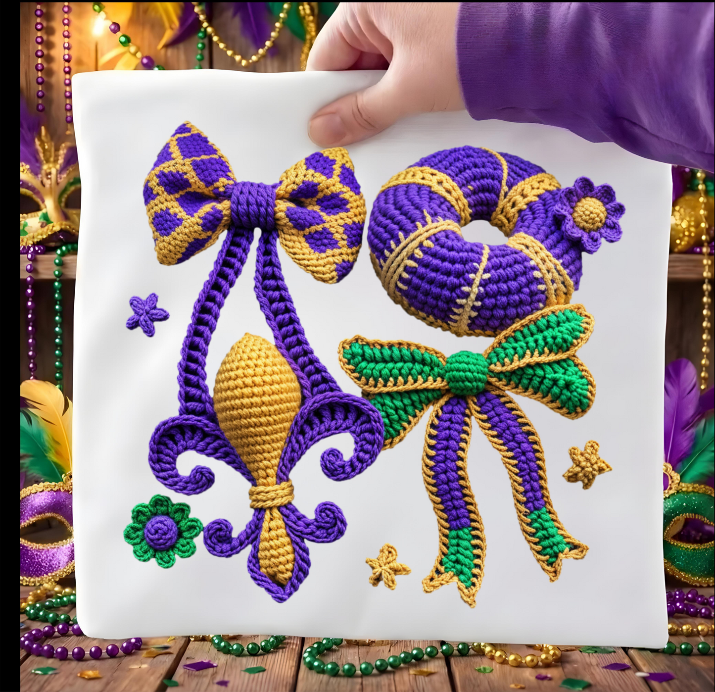 Mardi Gras DTF shirt
