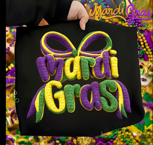 Mardi Gras Ribbon DTF shirt