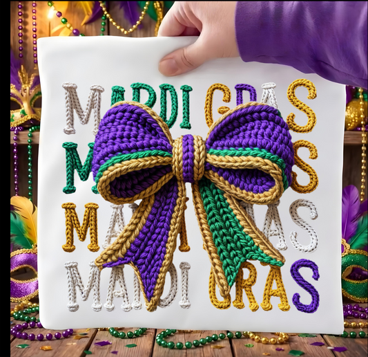 Mardi Gras DTF shirt