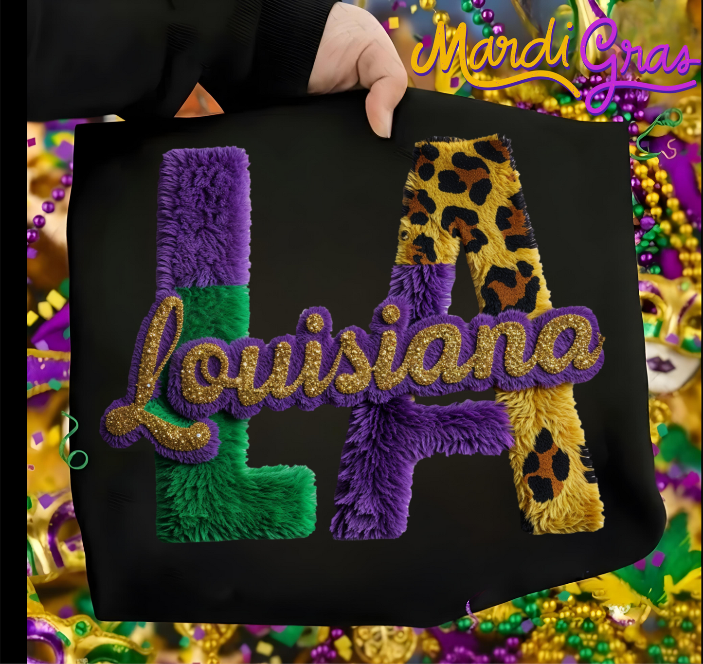 Mardi Gras LA DTF shirt