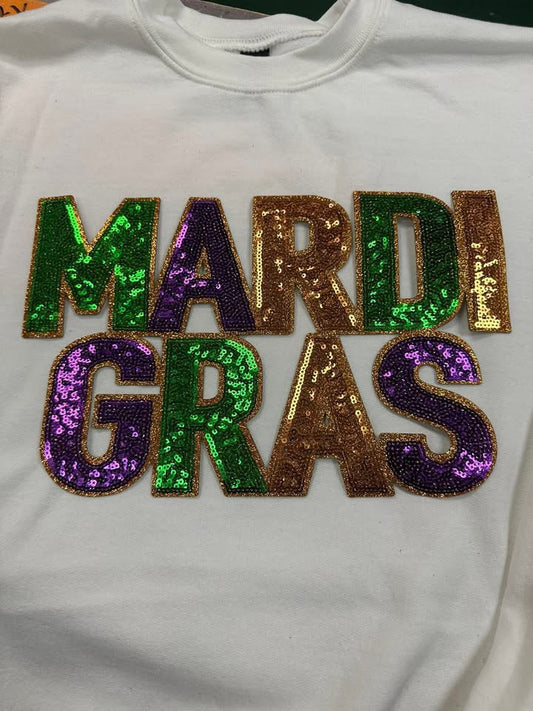 Mardi Gras Sequin  Patch