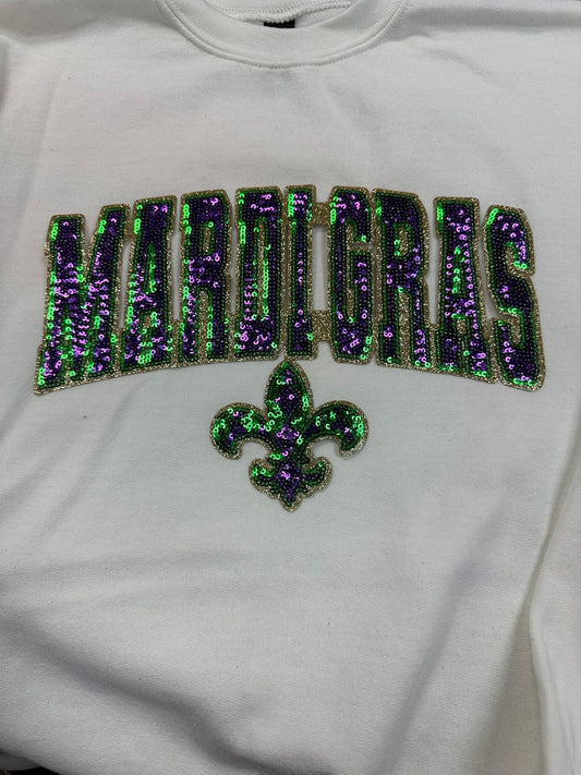 Mardi Gras Sequin  Patch