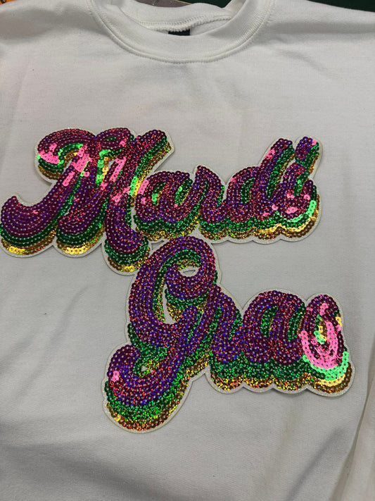 Mardi Gras Sequin  Patch