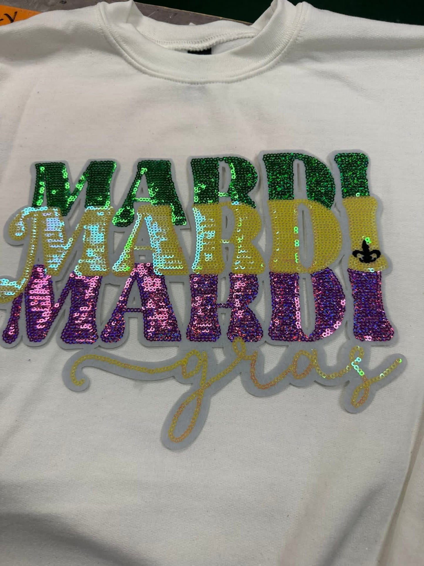 Mardi Gras Sequin  Patch