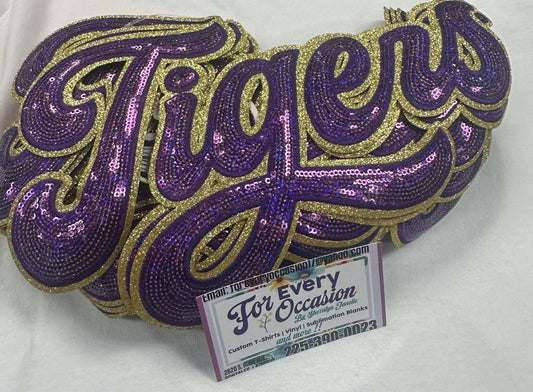 Purple & Gold Tiger Patch