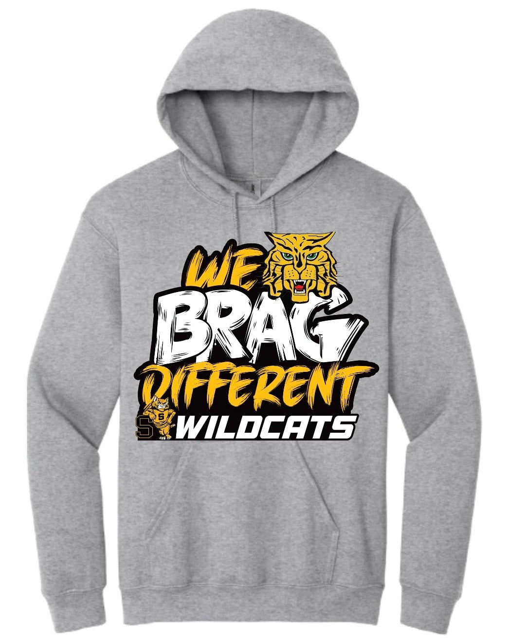 St. James WILDCATS- BRAG DIFFERENT)  {Toddler-Youth-Adults Hoodies}