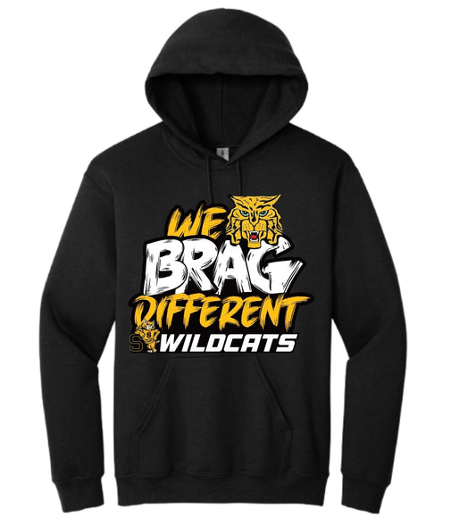 St. James WILDCATS- BRAG DIFFERENT)  {Toddler-Youth-Adults Hoodies}
