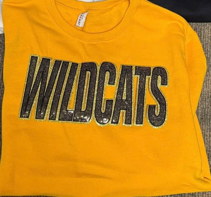 St. James Wildcats Sequin Patch Sweatshirt