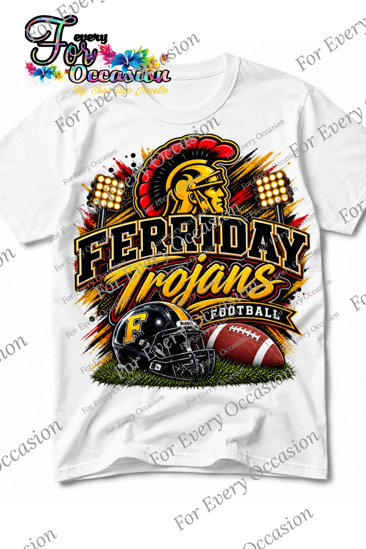Ferriday Trojans- White Shirt