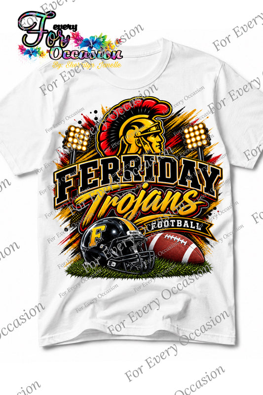 Ferriday Trojans- White Shirt