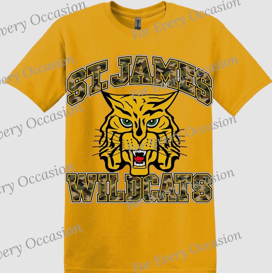 St. James Wilcats Camo design
