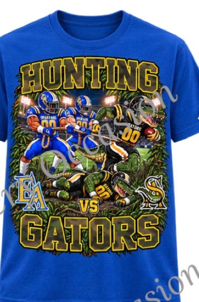 Hunting Gators - Camo writing