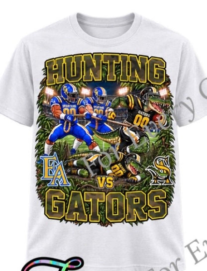 Hunting Gators - Camo writing