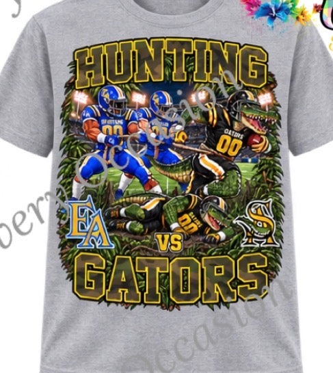 Hunting Gators - Camo writing