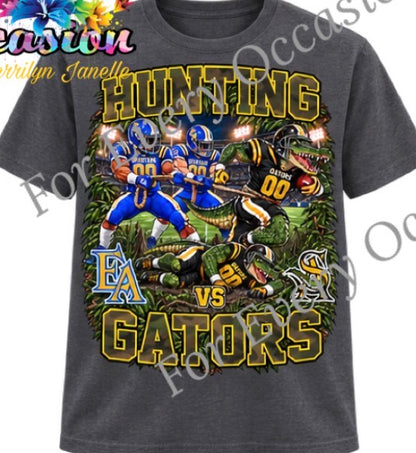 Hunting Gators - Camo writing