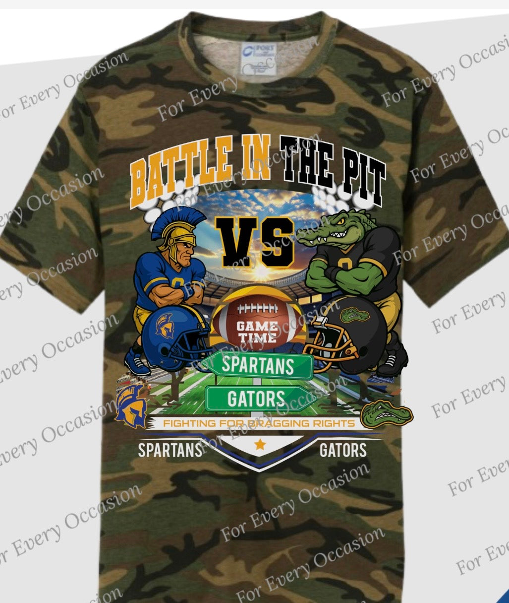 Battle in the Pit Camo shirts