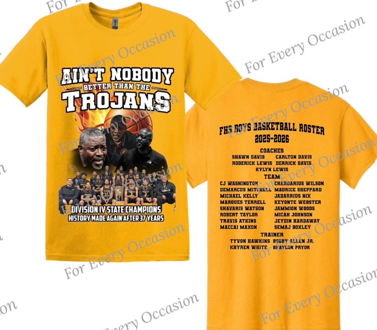 Ferriday Championship Shirts- (FRONT & BACK)